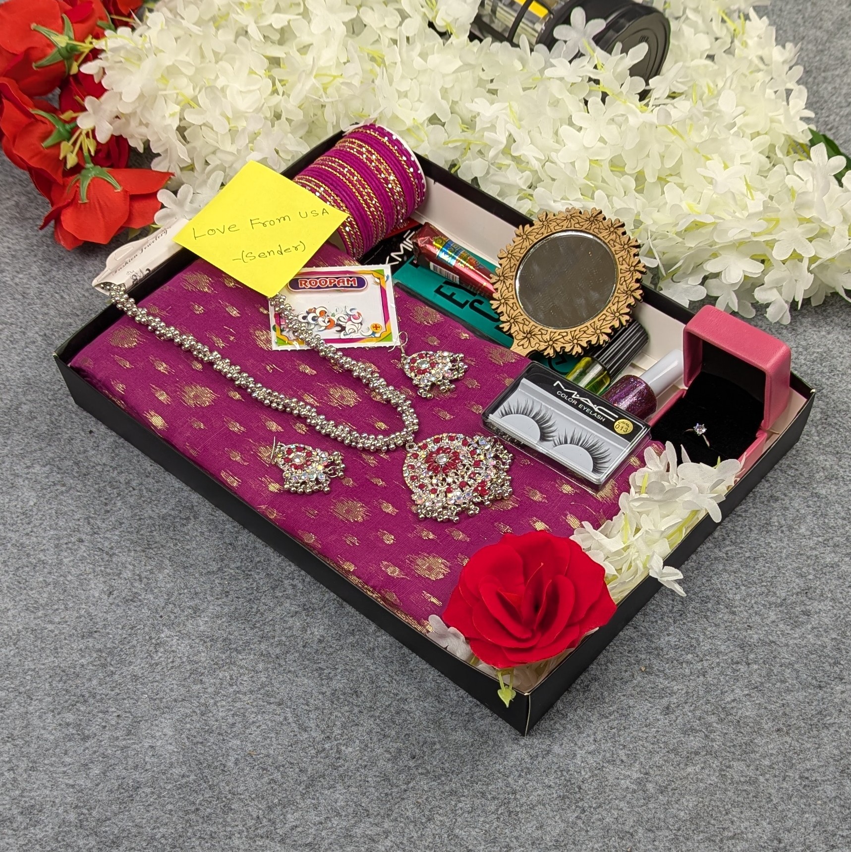 Premium Half Silk Jamdani Saree Combo Set - Image 10