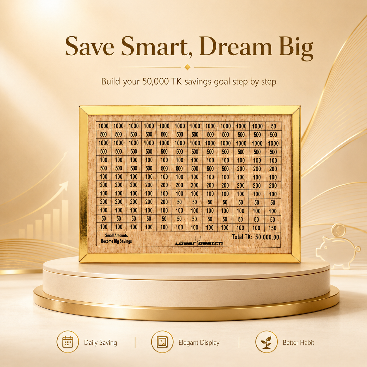 Money Saving Box (Piggy Bank)